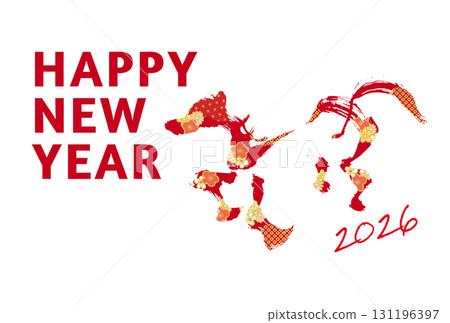 2026 Horse New Year's Card 2026 Horse New Year's Card 131196397