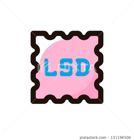 LSD illustration icon (social issues, drugs, drug material) LSD illustration icon (social issues, drugs, drug material) 131196506