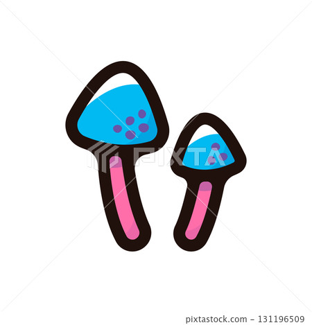 Magic mushroom illustration icon (social issues, drugs, drug material) 131196509
