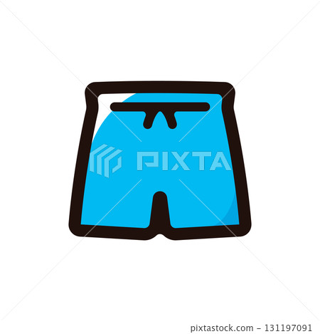 泳褲、泳裝插圖圖示（海灘、泳裝、度假素材） 131197091