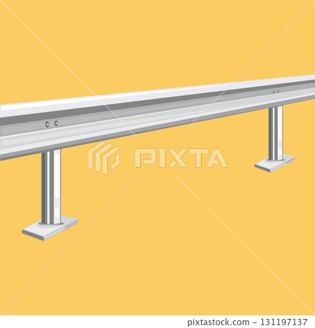 iron guardrail road vector illustration element design iron guardrail road vector illustration element design 131197137