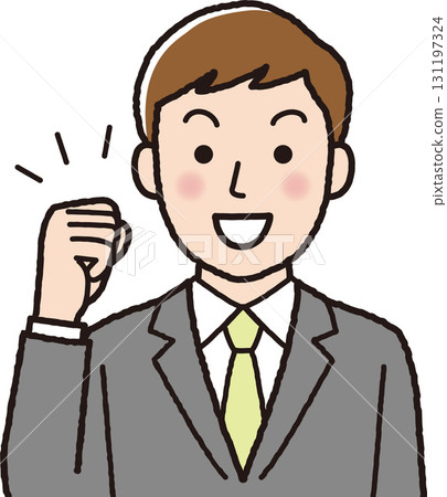 有勇氣的男人有上進心的商務人士 有勇氣的男人有上進心的商務人士 131197324