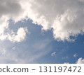 Big clouds in a blue autumnal sky (Northern Europe), no edit straight out of camera 131197472