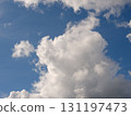 Big clouds in a blue autumnal sky (Northern Europe), no edit straight out of camera 131197473