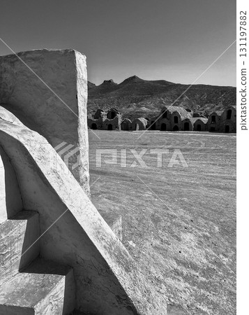 Exploring the unique architecture of Ksar Ouled Soltane in Tunisia, a filming location for the 131197882