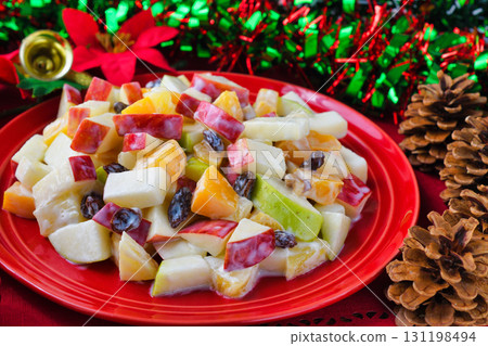 Mexican Christmas Apple Salad 131198494