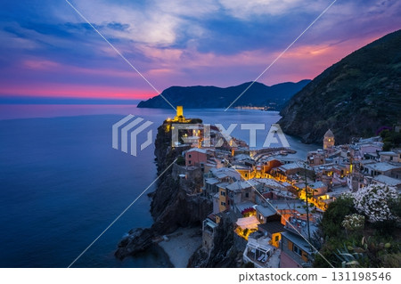 Vernazza and Sunset 131198546