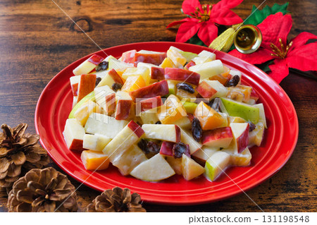 Mexican Christmas Apple Salad 131198548
