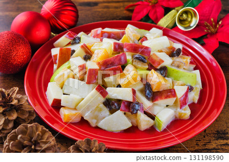 Mexican Christmas Apple Salad 131198590