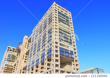 位於東京都港區台場的富士電視台總部及台場 131198940