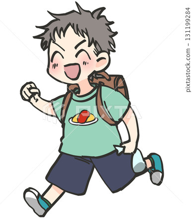 奔跑的男孩 131199284