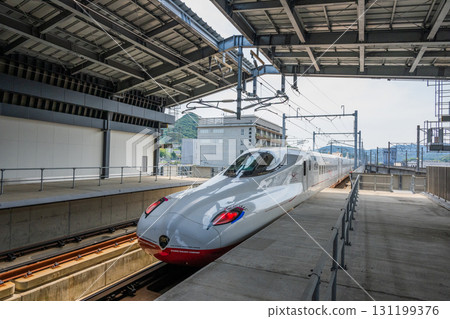 Nagasaki Shinkansen - a high-speed train running through Western Kyushu Nagasaki Shinkansen - a high-speed train running through Western Kyushu 131199376