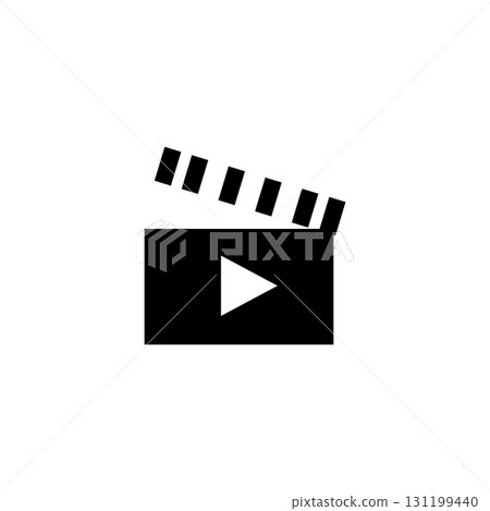 icon vectors illustration Clapperboard simple design 131199440