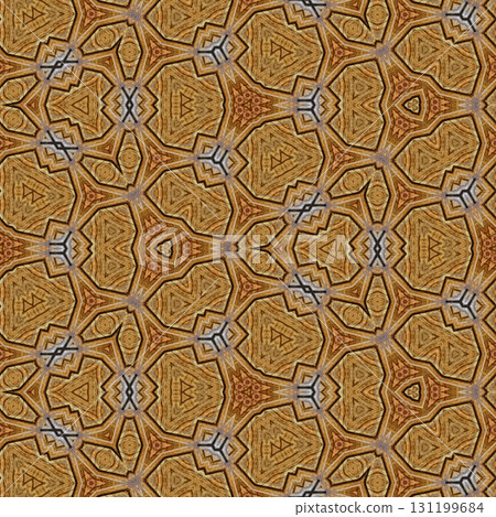 Antique art carved on expensive wooden board. Engraved craft design for border, frame, flooring, wallcovering, furniture decoration, tiles, wrapping paper printing 131199684