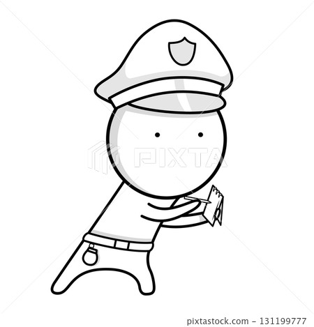 A police officer with a notepad A police officer with a notepad 131199777
