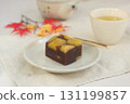 Autumn Japanese sweets: Chestnut yokan Autumn Japanese sweets: Chestnut yokan 131199857