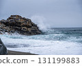 【#高知】海浪拍打在桂濱的岩石上 131199883