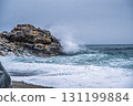 【#高知】海浪拍打在桂濱的岩石上 131199884