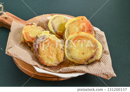 Baked sweet potato tempura Baked sweet potato tempura 131200137