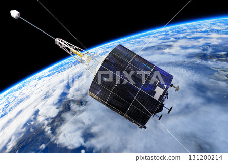 Military space navigation-communications satellite Military space navigation-communications satellite 131200214
