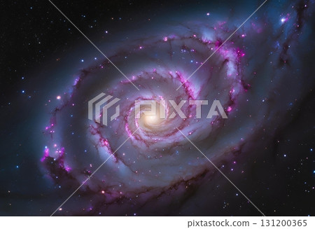 Distant stars sparkle beautifully across the dark universe.AI Generated 131200365