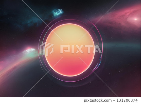 Viewing stars forming a vibrant, colorful circular ring.AI Generated Viewing stars forming a vibrant, colorful circular ring.AI Generated 131200374