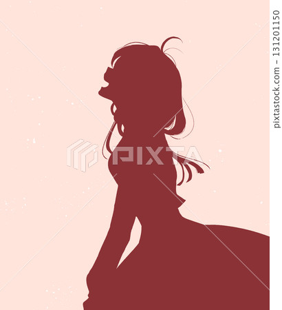 Smiling woman in a dress - Shadow art 131201150