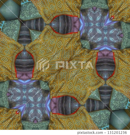 Grungy pattern design for textile printing. Ornamental design as background for flyer, brochure, calendar, invitation card 131201236