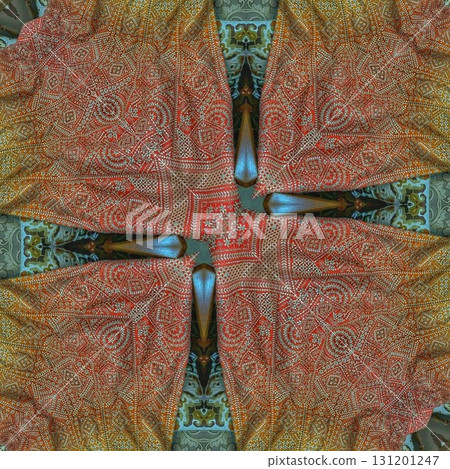 Grungy pattern design for textile printing. Ornamental design as background for flyer, brochure, calendar, invitation card 131201247