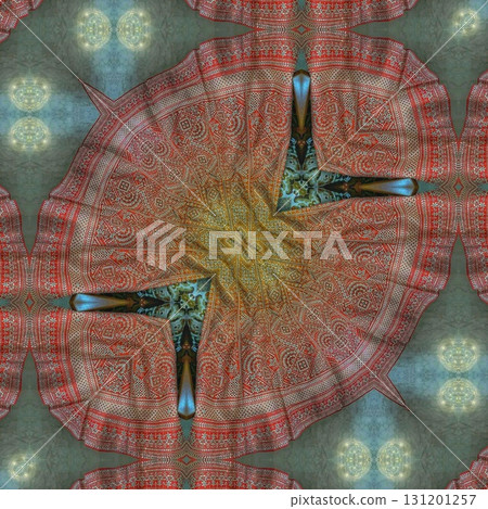 Grungy pattern design for textile printing. Ornamental design as background for flyer, brochure, calendar, invitation card Grungy pattern design for textile printing. Ornamental design as background for flyer, brochure, calendar, invitation card 131201257