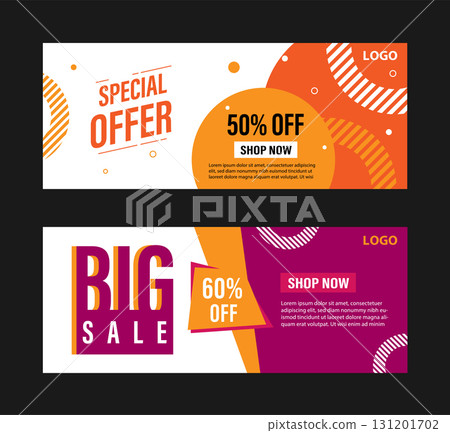geometric business banner promotion 131201702