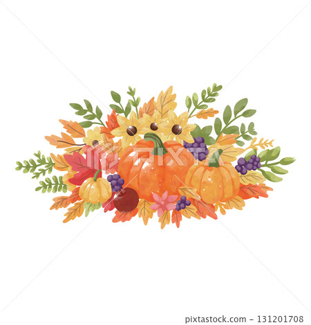 Watercolor Thanksgiving Clipart 131201708