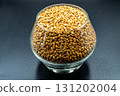 Organic dry buckwheat grains consisting of raw natural product 131202004