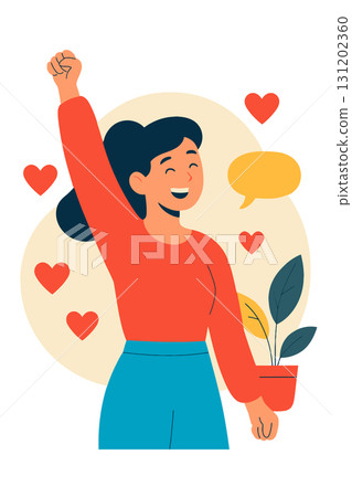 Woman Celebrating Success Woman Celebrating Success 131202360