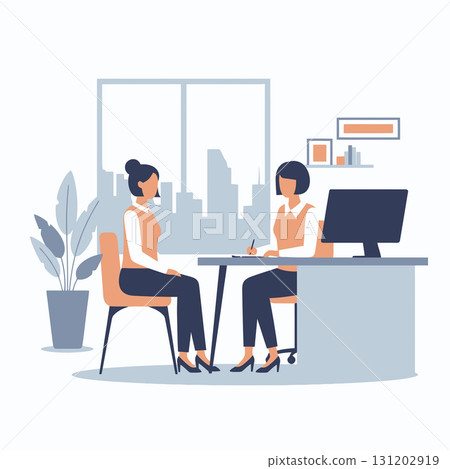 Woman Attending Job Interview 131202919