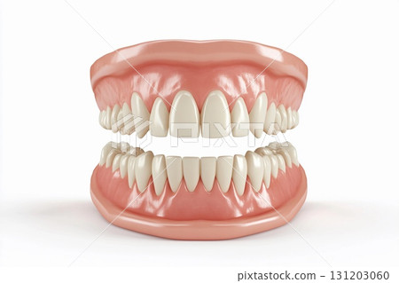 Dental implant positioned securely in the jaw surrounded by natural teeth demonstrating effective oral restoration 131203060