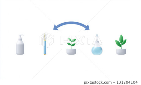 Hopeful animation showing life cycle of reusable plastic. concept for recycling and sustainable green future, from toothbrush to plant. Care for environment Hopeful animation showing life cycle of reusable plastic. concept for recycling and sustainable green future, from toothbrush to plant. Care for environment 131204104
