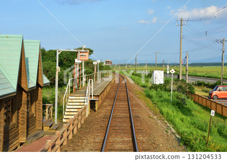 Scenery between Tobetsu Station and Mokoto Station on the JR Hokkaido Senmo Main Line (Summer 2023) 131204533