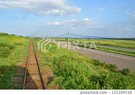 JR北海道鉄網本線當別站～真琴站之間的風景（2023年夏） 131204538