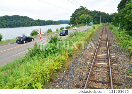 A view of the JR Hokkaido Sekihoku Main Line between Abashiri Station and Memanbetsu Station (Summer 2023) A view of the JR Hokkaido Sekihoku Main Line between Abashiri Station and Memanbetsu Station (Summer 2023) 131205625