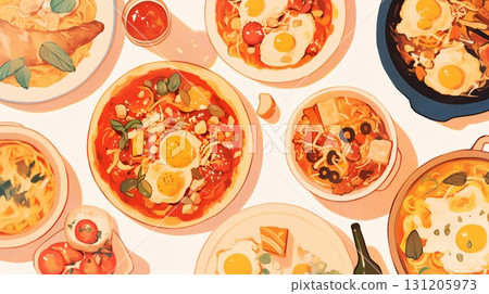 各種菜餚 各種菜餚 131205973