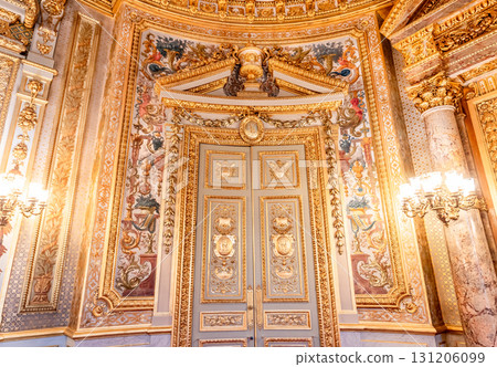 Senate of french republic, interiors decors, Paris, France 131206099