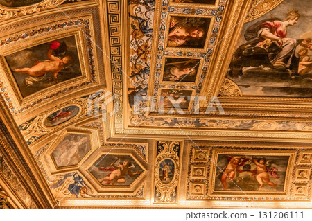 Senate of french republic, interiors decors, Paris, France 131206111