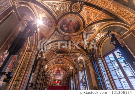 Senate of french republic, interiors decors, Paris, France 131206154