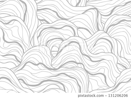 Seamless wave pattern. Abstract background with linear curls. 131206206