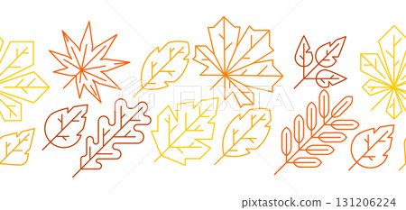 Pattern with autumn leaves. Background with various foliage. 131206224