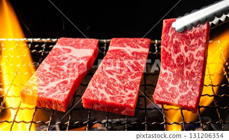 charcoal-grilled meat 131206354