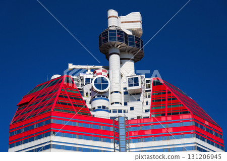 The Lilla Bommen building called Lipstick at harbor on Gota river bank, Gothenburg, Sweden, sunny day The Lilla Bommen building called Lipstick at harbor on Gota river bank, Gothenburg, Sweden, sunny day 131206945