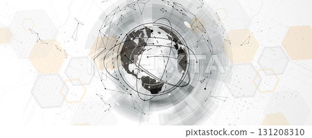 Abstract earth technology concept in dark network system Abstract earth technology concept in dark network system 131208310