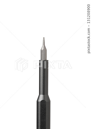 Iron bit with screwdriver on Isolated on white background Iron bit with screwdriver on Isolated on white background 131208900